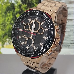 Relogio technos masculino dourado BJ4130AA/1P