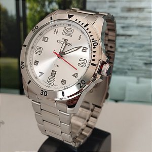 elógio Technos Masculino Militar Prata 2115MYK/1K