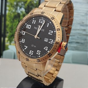 Relógio Technos Masculino Aço Militar Dourado 2115UAT1P