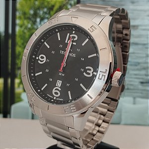 Relógio Technos Masculino Militar Prata - 2115MYV/1P Prata