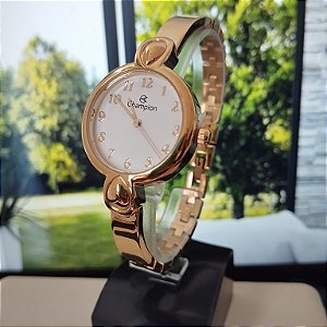 Relogio feminino champion dourado CF24939H