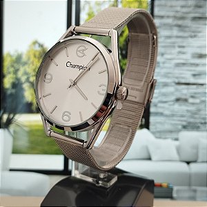 Relogio feminino champion prata CF24402Q