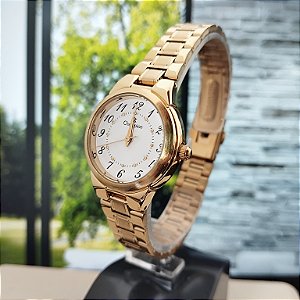 Relogio feminino champion dourado CH26882H
