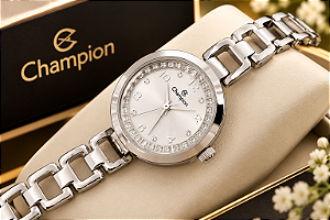 Relogio feminino champion prata CF24564Q