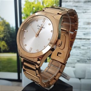 Relogio feminino champion dourado CN25930H