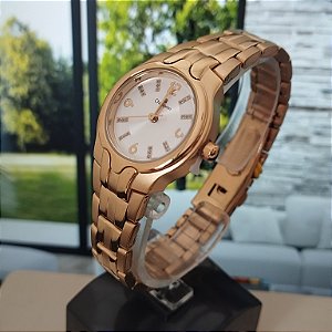 Relogio feminino champion dourado CH24884H