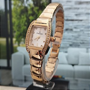 Relogio feminino champion dourado CF24886H