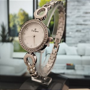 Relógio Feminino Elegance Champion Prata CF24420Q