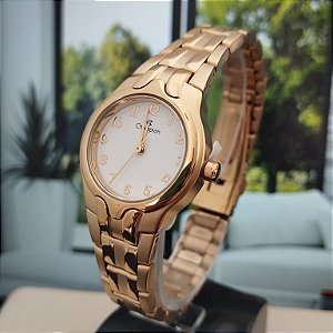 Relogio feminino champion dourado CH28960H
