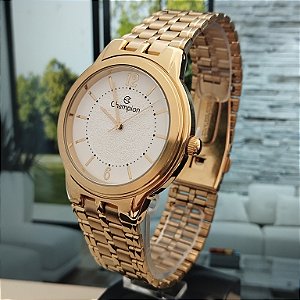 Relogio feminino champion dourado CH22135H