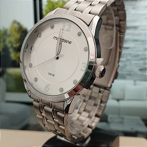 Relogio feminino mondaine prata 99766LOMVNE1