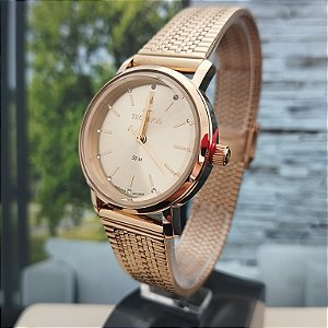 Relogio feminino technos style dourado 2035MZU/1X