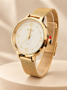 Relógio Condor Feminino Dourado Esteira CO2036KWY/4B