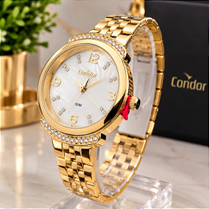 Relógio Condor Feminino Dourado Analógico CO2036MYP4B