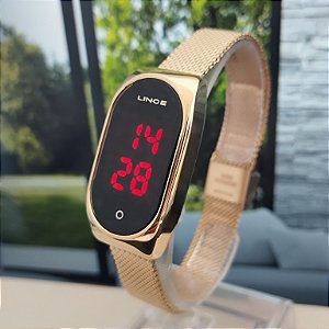 Relógio Lince Dourado Feminno LDG4641L PXKX