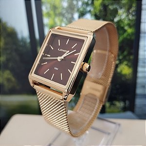 Relógio Lince Feminino Dourado LQG4766L25 N1KX