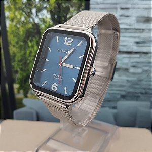 Relógio Unissex Analógico Prata MQMH213L34/D2SX