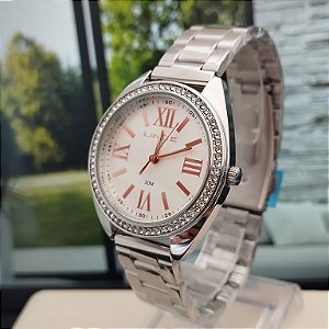 Relógio Feminino Lince Cristais Prata LRMH262L36 S3SX