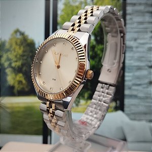 Relógio Feminino Lince Riviera Prata e Dourado LRTM058L32 C1SK