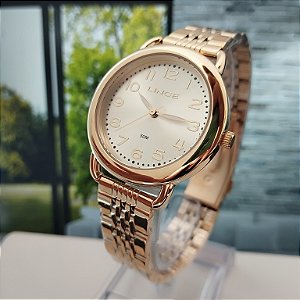 Relógio Lince Feminino Casual Dourado LRGM028l36 S2KX