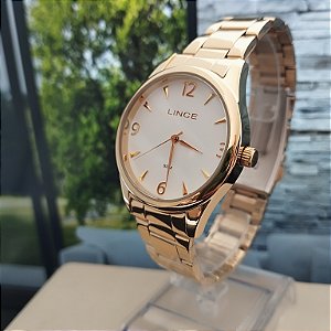 Relogio feminino Lince dourado LRGJ169L36B2KX