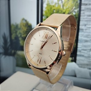 Relogio feminino Lince dourado LRGH161LC3X