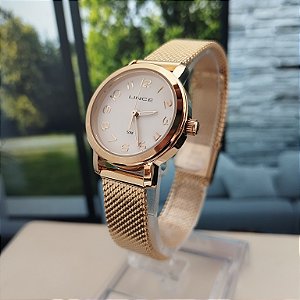 Relogio feminino Lince dourado LRGH271L25B2X