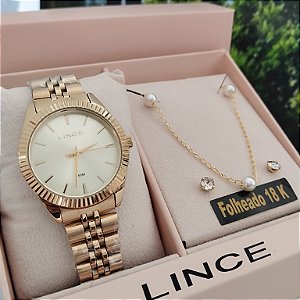 Kit Relógio Feminino Lince LRGM064L32/K0J9
