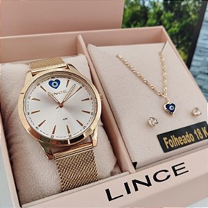 Kit Relógio Feminino Lince LRGM048L38/K0HI