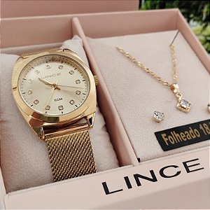 Kit Relógio Feminino Lince LRGH276L34/K0IS