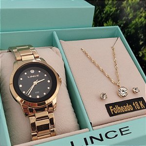 Kit Relógio Feminino Lince LRG4845L32/K0I6