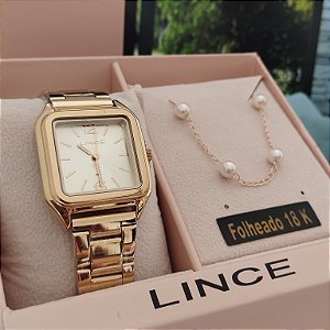 Kit Relógio Feminino Lince LQGM60L30/K0HS