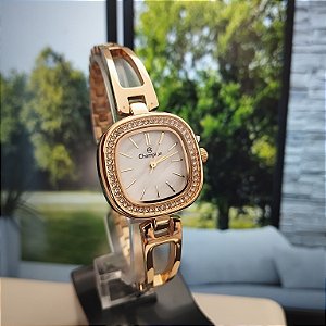 Relogio feminino Champion dourado CF25241H