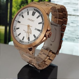 Relogio Orient Masculino Analogico dourado MGSS1104A/S1KX