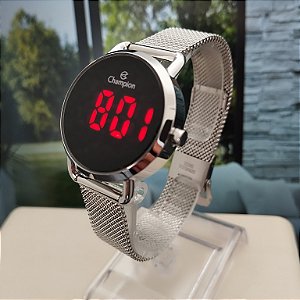 Mini Relógio Champion Digital Feminino Prata - CH48199T