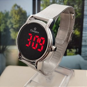 Mini Relógio Champion Digital Feminino Prata - CH48224T