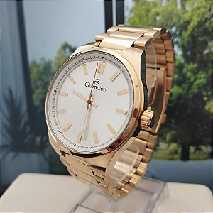 Relógio Masculino Dourado e Prata CH30279H