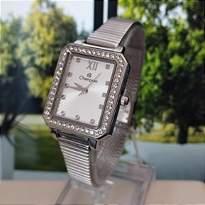 Relógio Feminino Elegance Champion Prata CF24171Q
