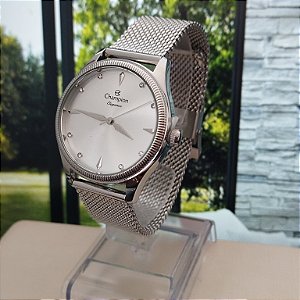 Relogio feminino Champion prata CN24379Q