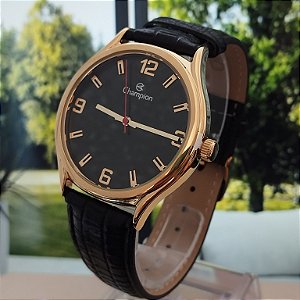 Relogio feminino de couro Champion CN20293P