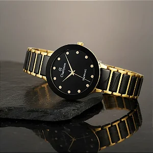 Relógio Champion dourado CA21875U