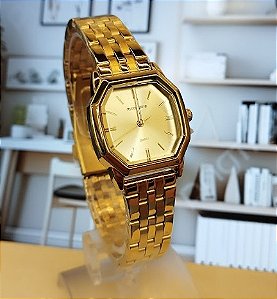 Relogio feminino Mondaine dourado 32972LPMVDE1