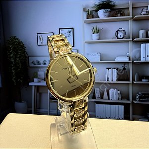 Relogio feminino Mondaine dourado 32903LPMVDM1