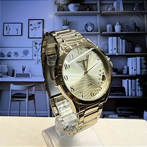 Relogio feminino Mondaine dourado 99765LPMVDE2