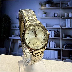 Relogio feminino Mondaine dourado 32844LPMVDE1