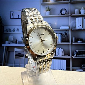 Relógio Mondaine Feminino Prata/Dourado - 99845LPMVBA3