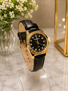Relógio Mondaine Feminino de Couro - 32960LPMVDH2