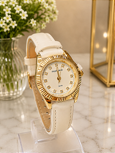 Relógio Mondaine Feminino de Couro - 32960LPMVDH1