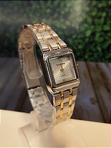 Relógio Feminino Analógico Prata e Dourado - Mondaine - 32933LPMVBE2