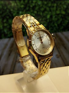 Relogio feminino Mondaine dourado 32726LPMVDE1